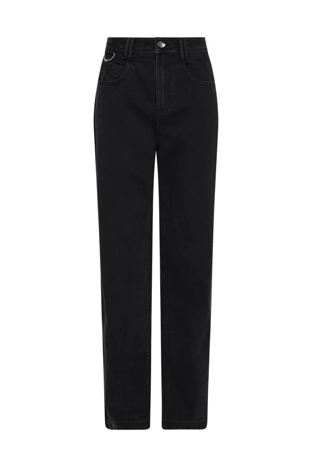 Aje Pants Maya Straight Leg Jeans Black 8211 Women