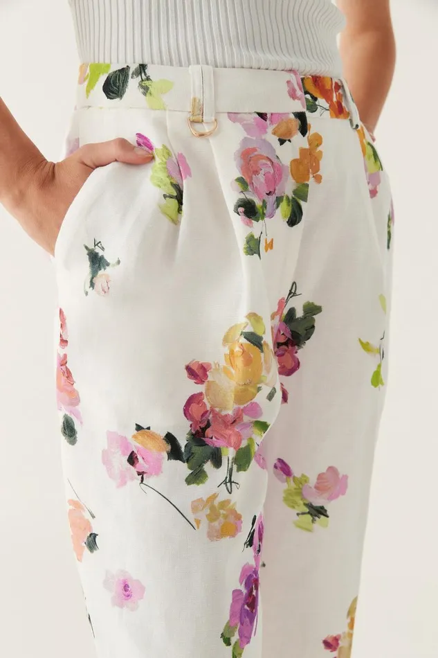 Aje Pants Portray Relaxed Pant Scattered Floral 8211 Women