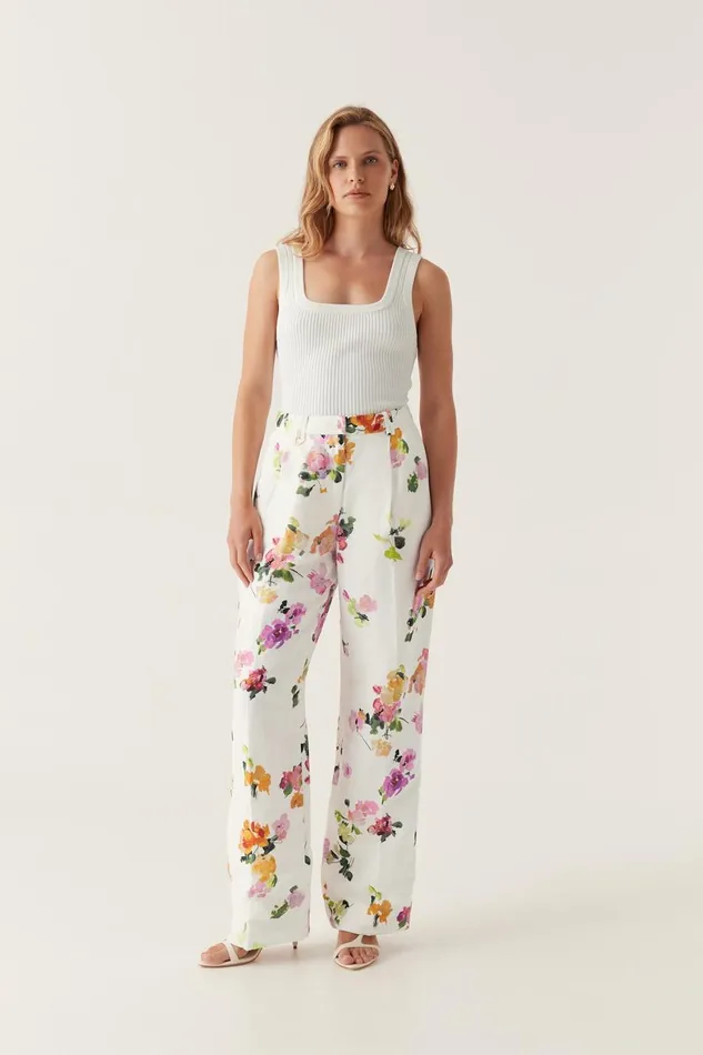 Aje Pants Portray Relaxed Pant Scattered Floral 8211 Women