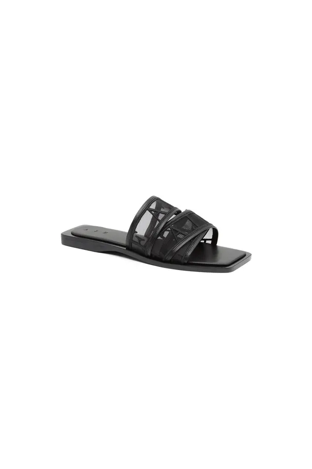 Aje Shoes Reed Sheer Logo Slide Black 8211 Women Aje Shoes Reed Sheer Logo Slide Black 8211 Women