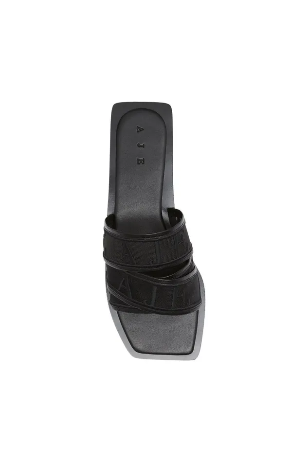 Aje Shoes Reed Sheer Logo Slide Black 8211 Women Aje Shoes Reed Sheer Logo Slide Black 8211 Women