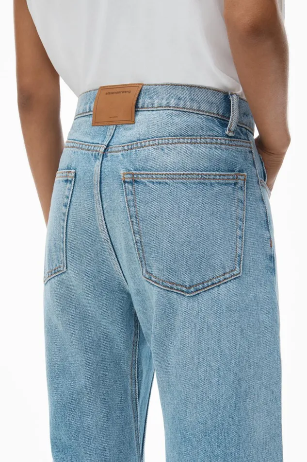Alexander Wang Denim Women Articulated Denim Jeans With HighFrequency Logo