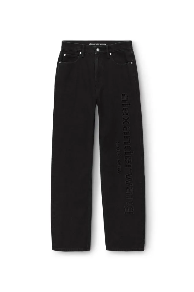 Alexander Wang Denim Women Ez CutOut Logo Jeans
