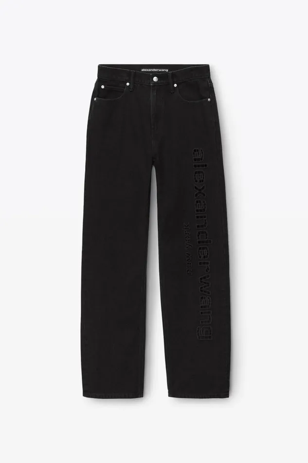 Alexander Wang Denim Women Ez CutOut Logo Jeans