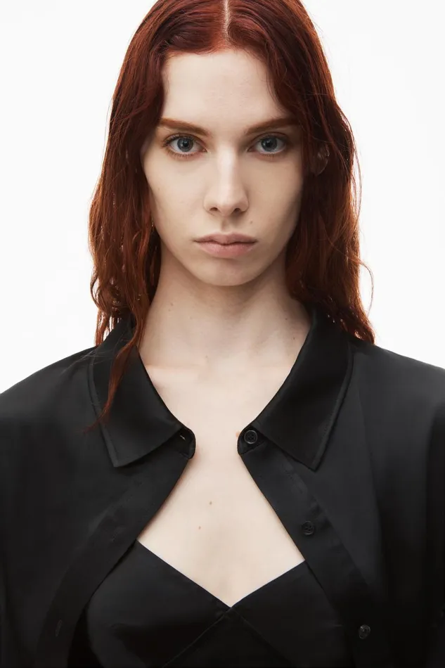 Alexander Wang Dresses Women PreStyled Bolero and Slip Dress In Satin