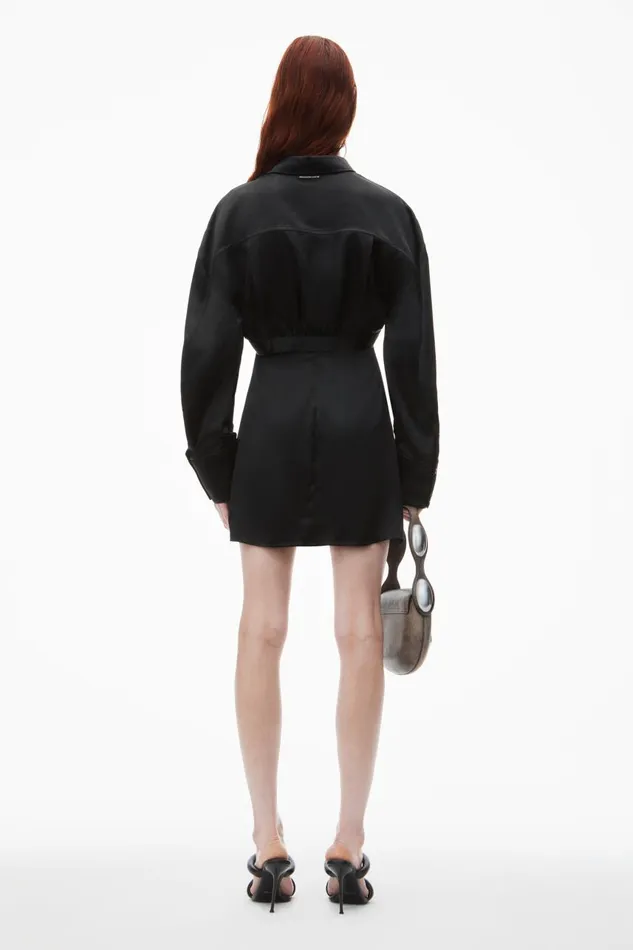 Alexander Wang Dresses Women PreStyled Bolero and Slip Dress In Satin