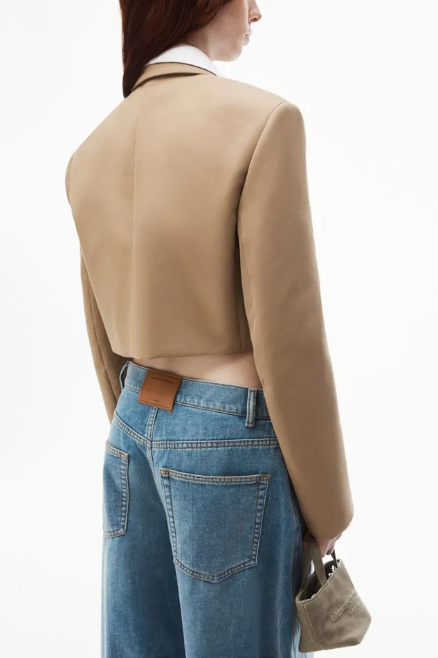 Alexander Wang Jackets Women PreStyled Cropped Blazer With Dickie