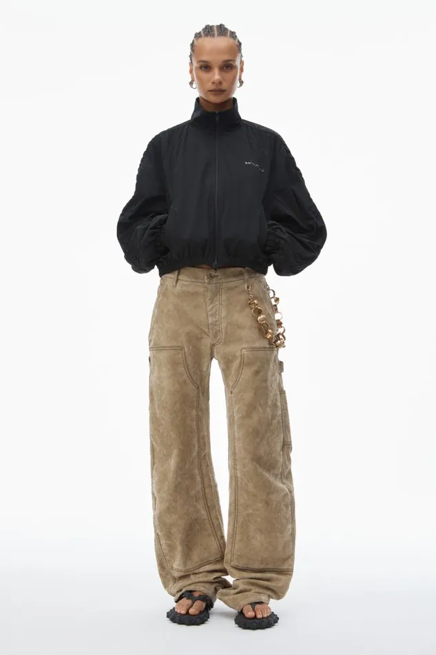 Alexander Wang Jackets Women Ruched Track Jacket