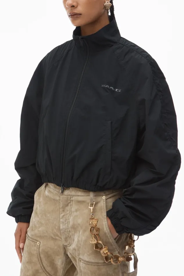 Alexander Wang Jackets Women Ruched Track Jacket