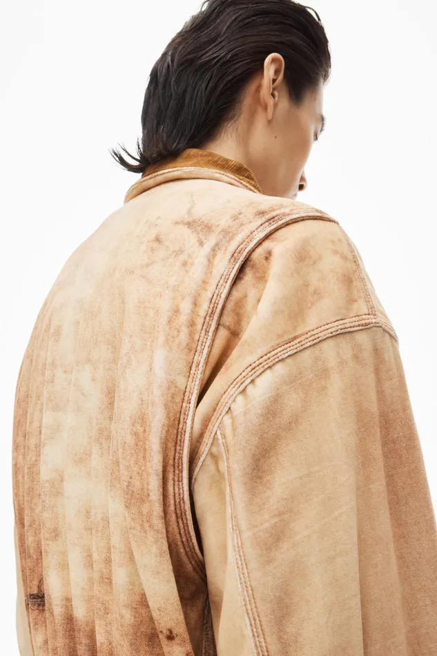 Alexander Wang Outerwear Men Bomber Jacket In Workwear TrompeL039oeilPrint Velour