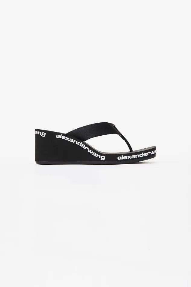 Alexander Wang Shoes Women Aw 70mm Nylon Wedge Flip Flops