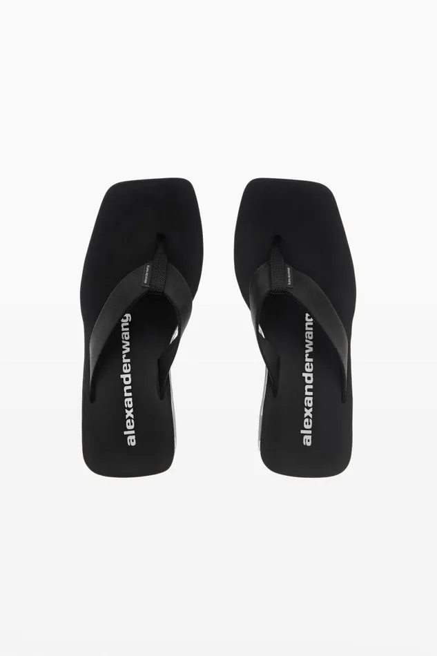 Alexander Wang Shoes Women Aw 70mm Nylon Wedge Flip Flops