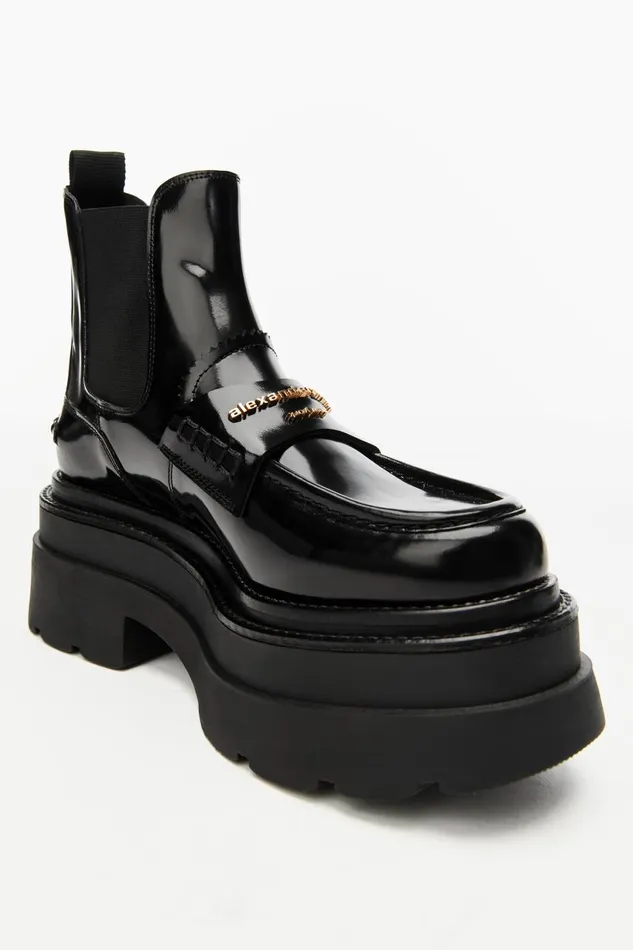 Alexander Wang Shoes Women Carter Platform Loafer Boot In Leather