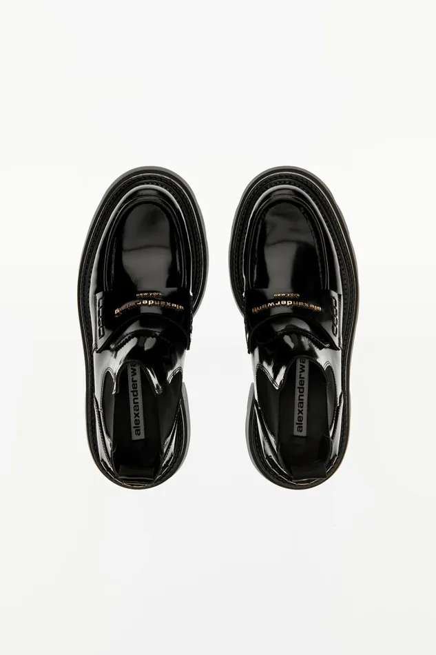 Alexander Wang Shoes Women Carter Platform Loafer Boot In Leather