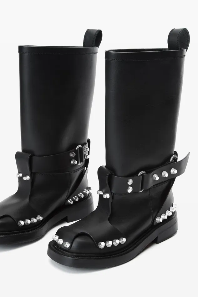 Alexander Wang Shoes Women Dixon Buckle Boot In Leather