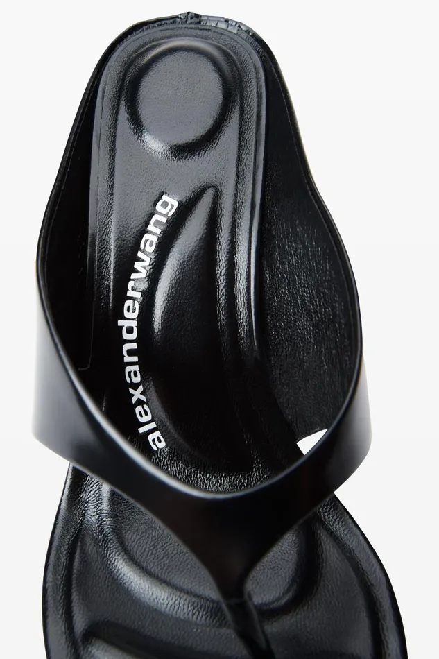 Alexander Wang Shoes Women Irina 90mm Pointy Toe Sandal In Calf Leather