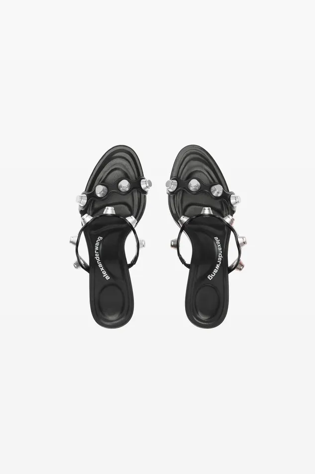 Alexander Wang Shoes Women Riot 85mm Lambskin Leather Sandal