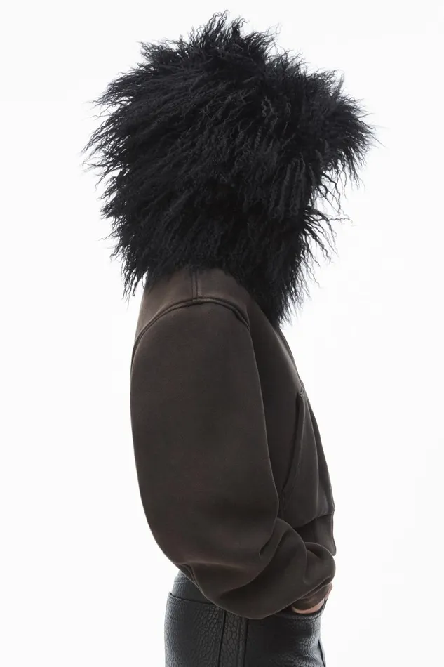Alexander Wang Sweatshirts Women Hoodie With Mongolian Hood