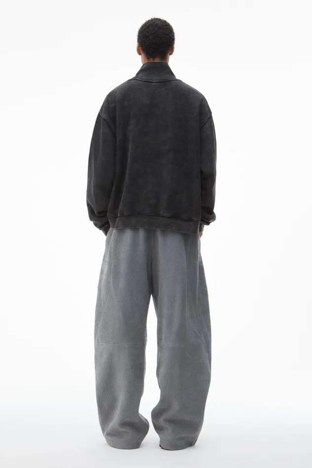 Alexander Wang UnisexWomenMen High Neck Sweatshirt In Dense Fleece
