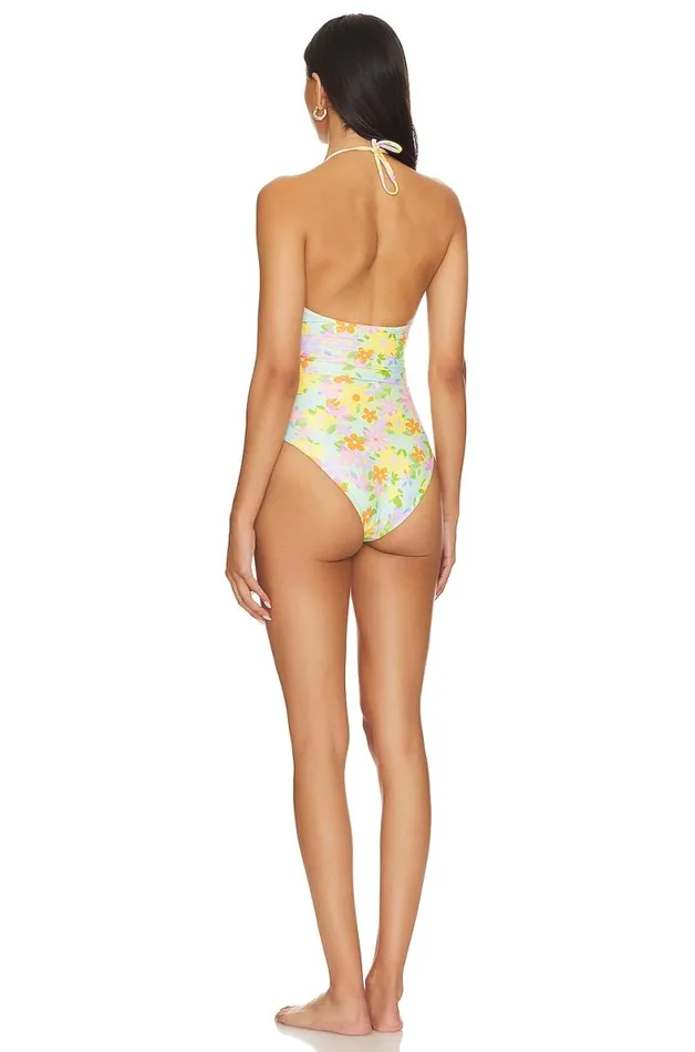 Aliah One Piece Green Blooms Women Lovers and Friends Swimsuits and CoverUps