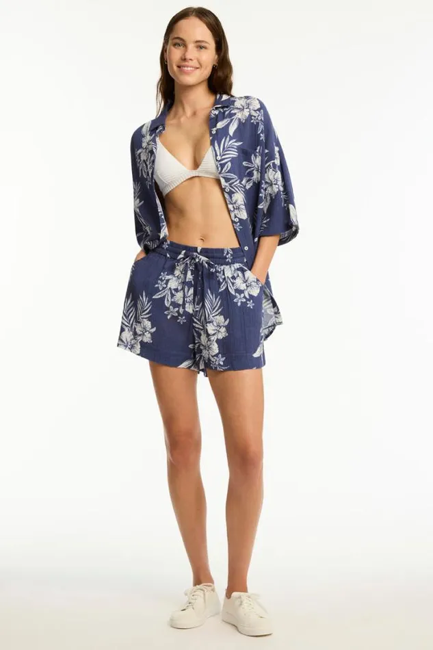 Aloha Beach Short Aloha French Navy Women Sea Level Shorts