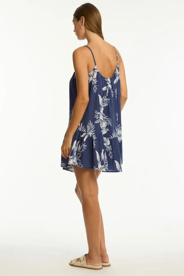 Aloha Short Sundress Aloha French Navy Women Sea Level Dresses
