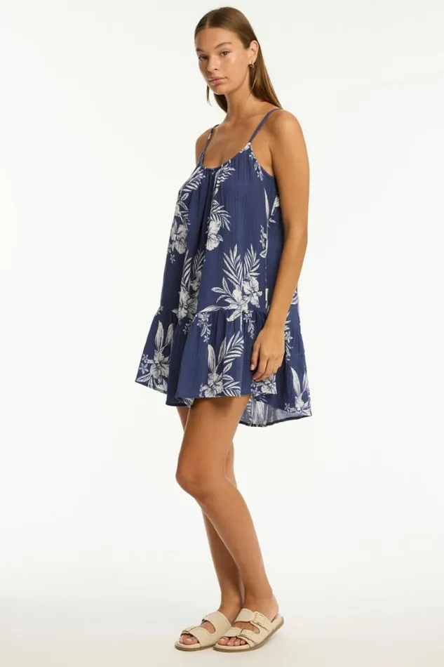 Aloha Short Sundress Aloha French Navy Women Sea Level Dresses
