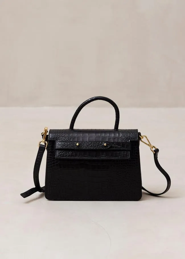 ALOHAS Bags The M Exotic 8211 Black Leather Handbag 8211 Women