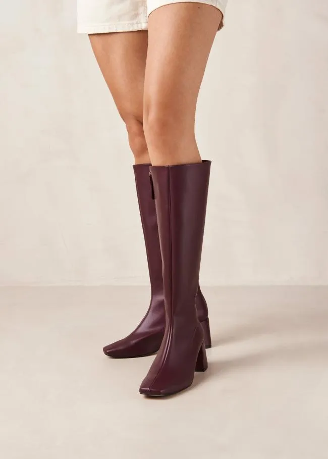 ALOHAS Boots Chalk 8211 Purple Vegan Leather Boots 8211 Women