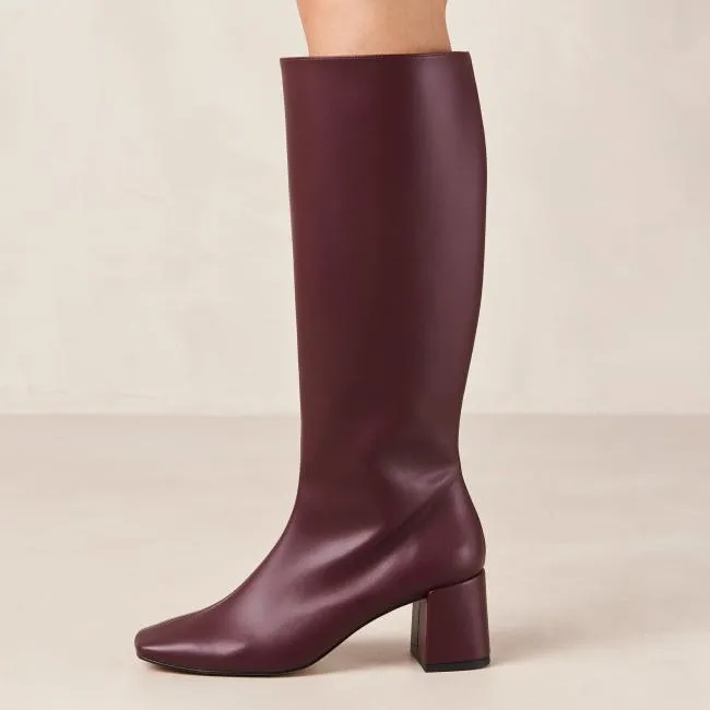 ALOHAS Boots Chalk 8211 Purple Vegan Leather Boots 8211 Women