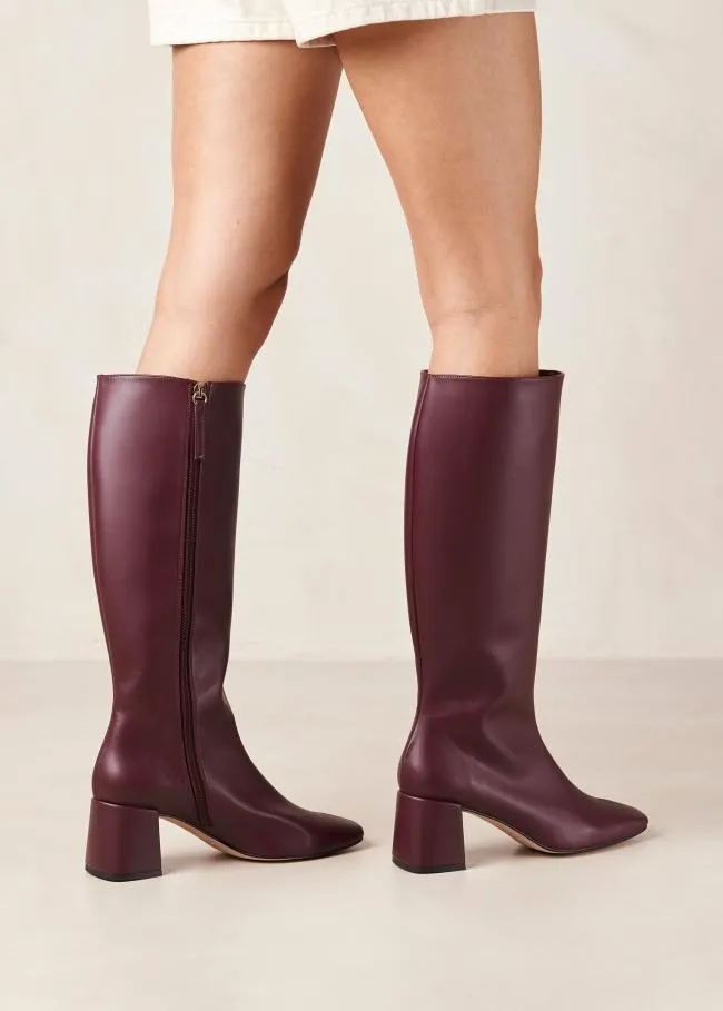 ALOHAS Boots Chalk 8211 Purple Vegan Leather Boots 8211 Women