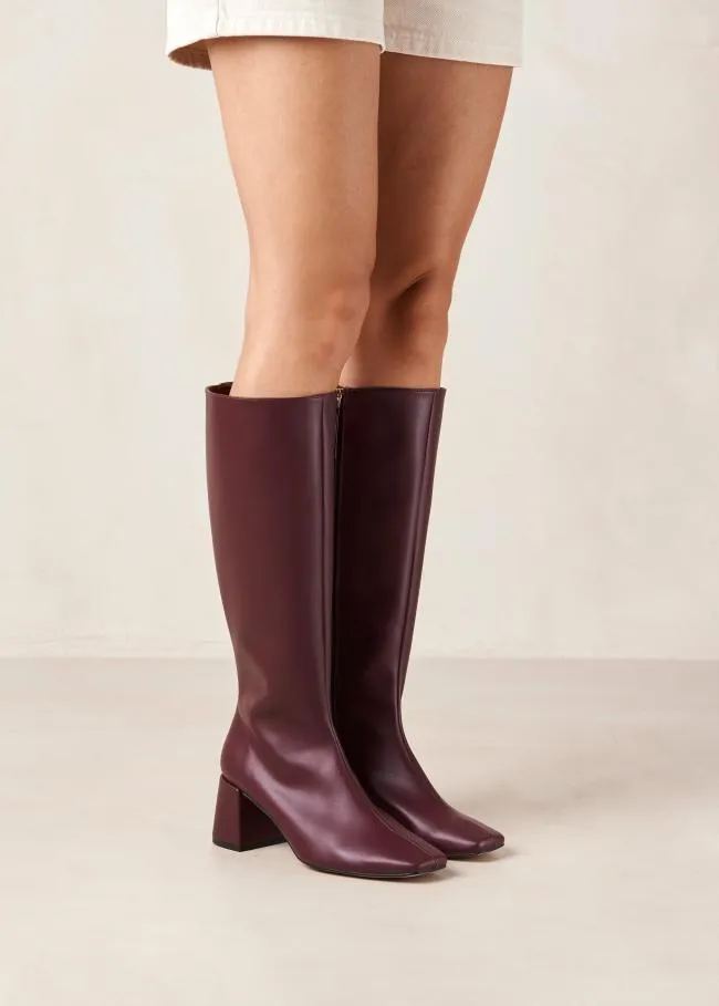 ALOHAS Boots Chalk 8211 Purple Vegan Leather Boots 8211 Women