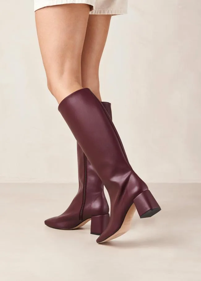 ALOHAS Boots Chalk 8211 Purple Vegan Leather Boots 8211 Women