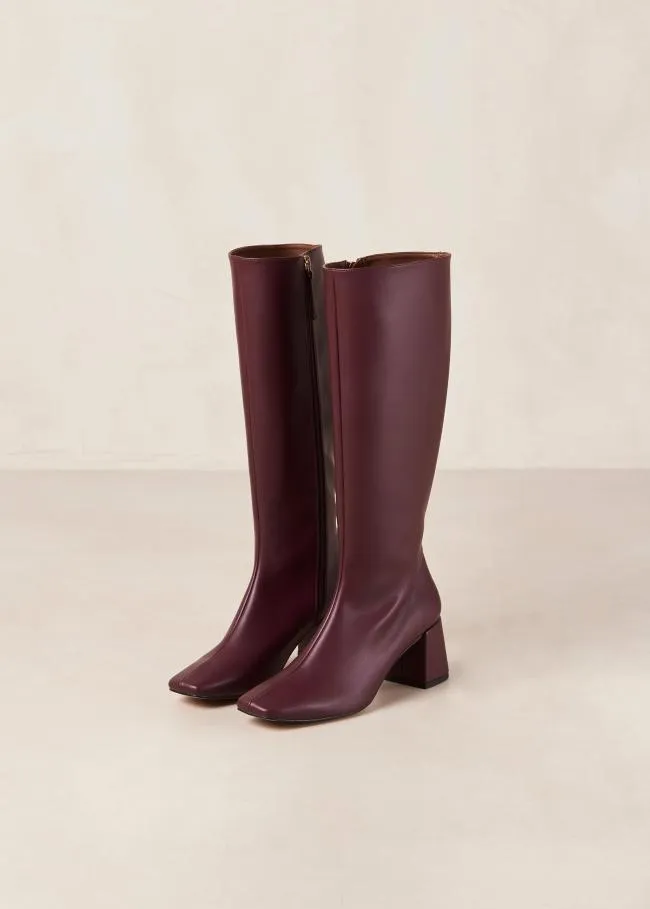 ALOHAS Boots Chalk 8211 Purple Vegan Leather Boots 8211 Women