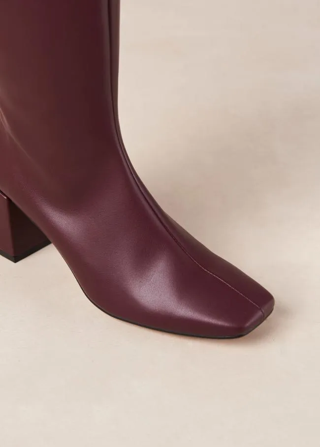 ALOHAS Boots Chalk 8211 Purple Vegan Leather Boots 8211 Women