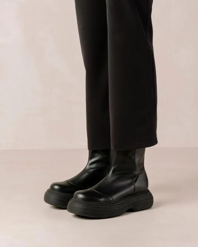 ALOHAS Boots Ink 8211 Black Vegan Leather Boots 8211 Women