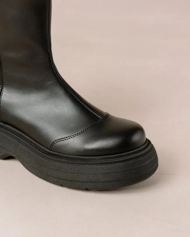 ALOHAS Boots Ink 8211 Black Vegan Leather Boots 8211 Women