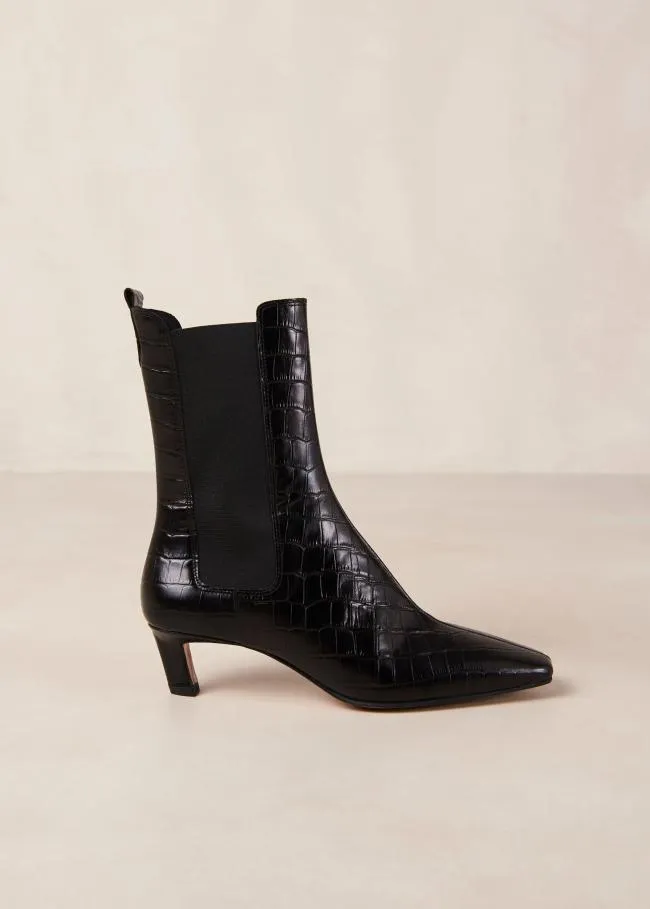 ALOHAS Boots Kaleo 8211 Black Kitten Heel Ankle Boots 8211 Women