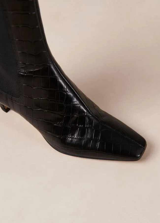 ALOHAS Boots Kaleo 8211 Black Kitten Heel Ankle Boots 8211 Women