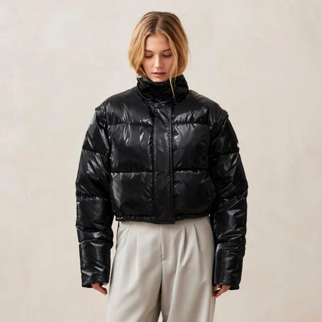 ALOHAS Coats Chicago 8211 Black Padded Jacket 8211 Women