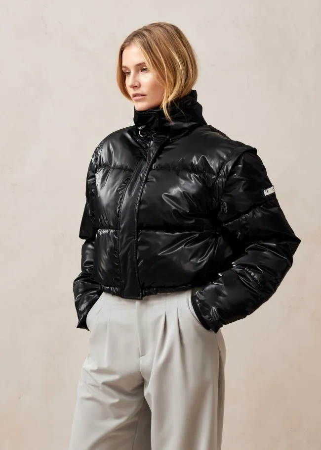 ALOHAS Coats Chicago 8211 Black Padded Jacket 8211 Women