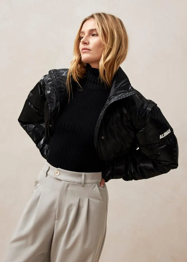ALOHAS Coats Chicago 8211 Black Padded Jacket 8211 Women