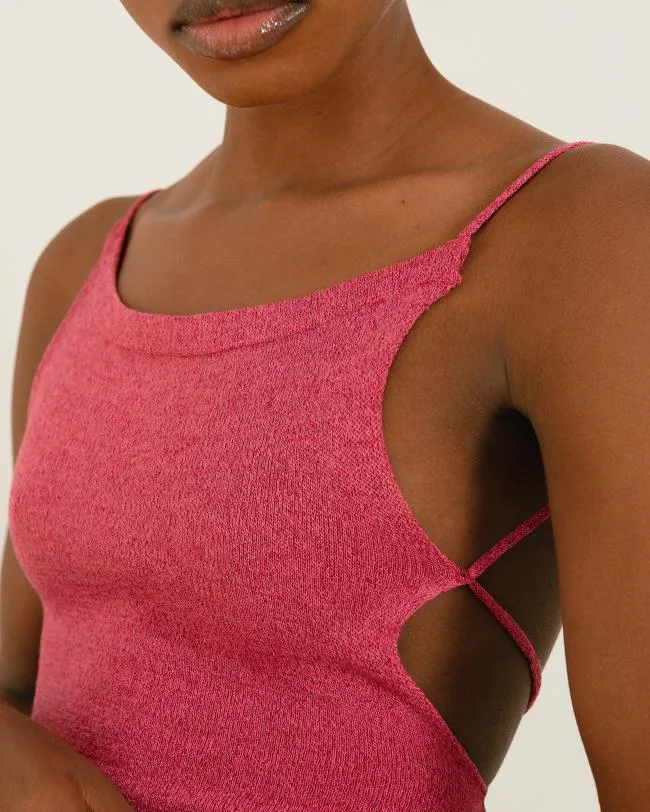ALOHAS Dresses Campbell Glim 8211 Pink Knit Dress 8211 Women