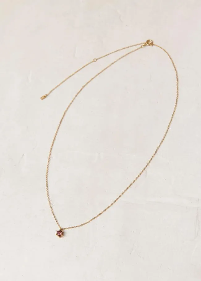 ALOHAS Jewelry Rococo 8211 Gold And Red Crystal Necklace 8211 Women