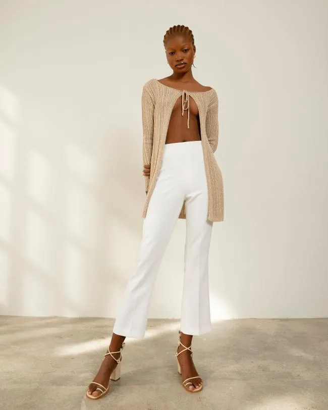 ALOHAS Knitwear Witty 8211 White Knit Top 8211 Women
