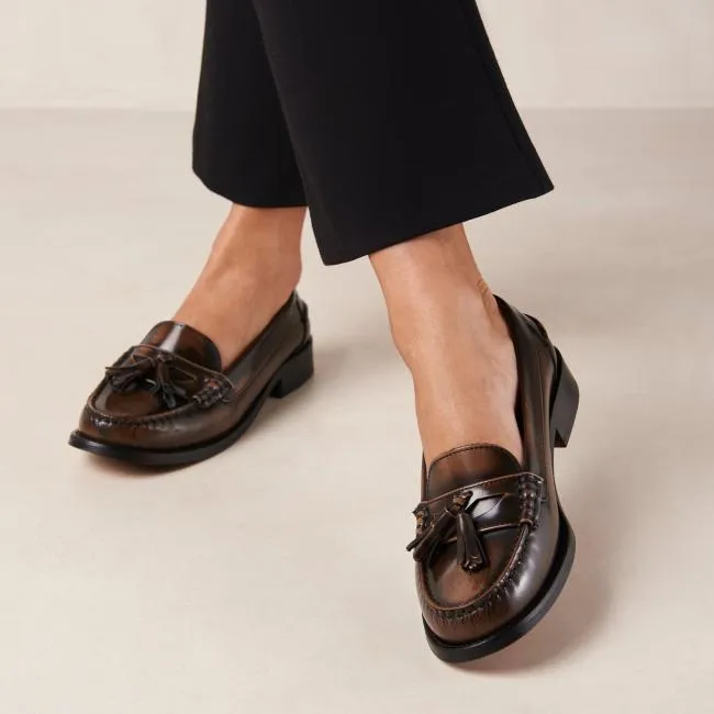 ALOHAS Loafers Terrane 8211 Brown Leather Loafers 8211 Women