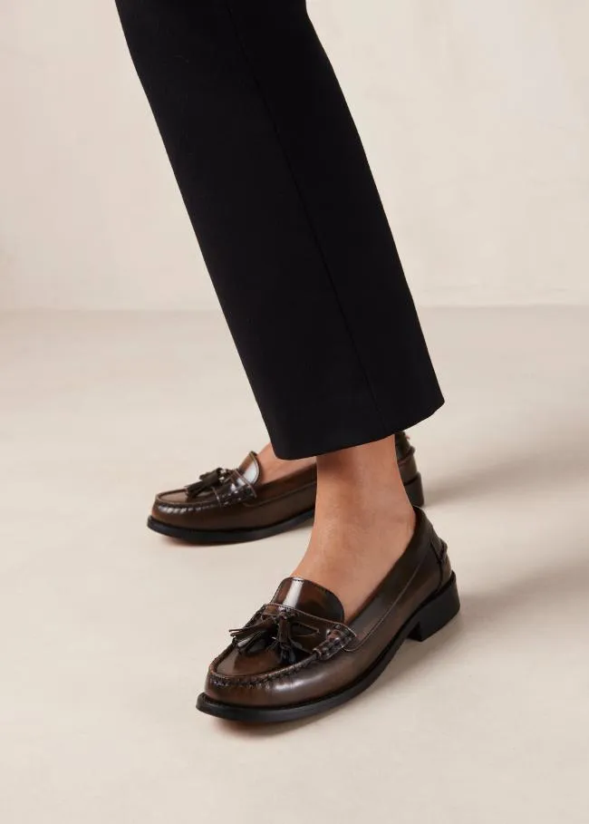 ALOHAS Loafers Terrane 8211 Brown Leather Loafers 8211 Women