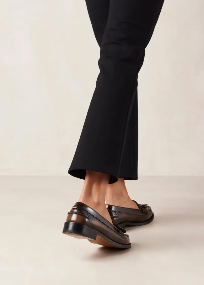 ALOHAS Loafers Terrane 8211 Brown Leather Loafers 8211 Women
