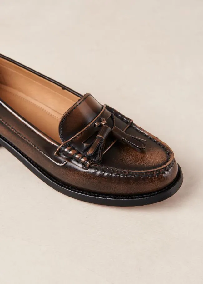 ALOHAS Loafers Terrane 8211 Brown Leather Loafers 8211 Women