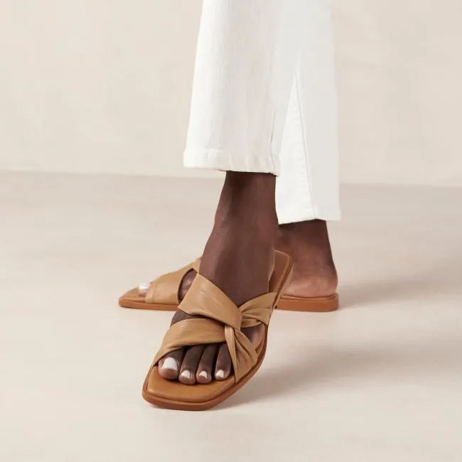 ALOHAS Mules Nomad 8211 Brown Leather Sandals 8211 Women